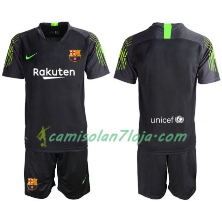 Camisola FC Barcelona Guarda Redes Criança 2º Equipamento 2019/20 Manga Curta